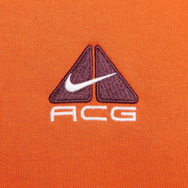Nike Letter Print Loose Long Sleeve Crew Neck Sweatshirt Men Tops Orange DR7754-893