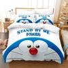 Cartoon Anime Duvet Cover Set D-Doraemons Bedding Set Baby Kids Boy Girl Student Bedroom Gift Single/Double/Queen Large Size