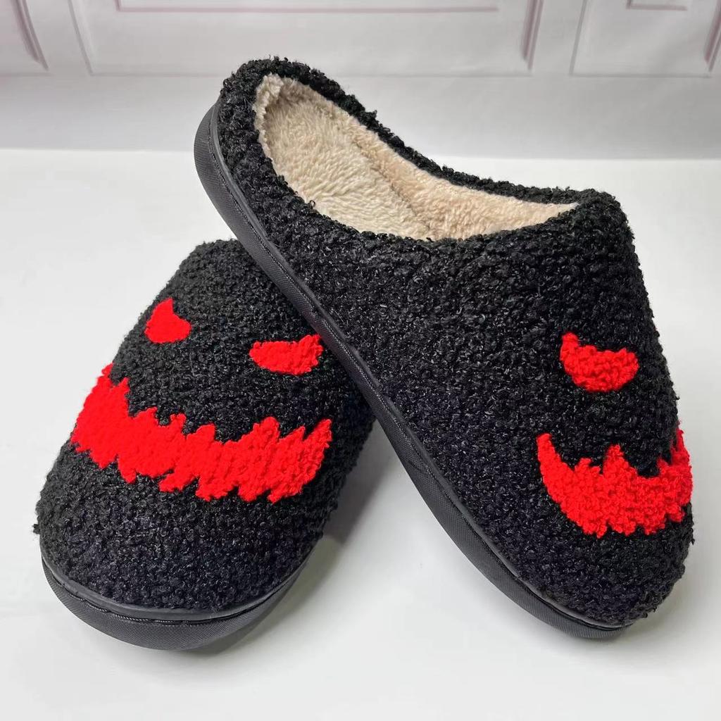 Cross-border spot Mao Mao slippers Halloween thick-bottomed bat cotton mop warm non-slip thickened household thermal cotton mop