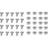 Zyyini Greenhouse Repair Parts, 20 Sets of 304 Stainless Steel Quick Assembly Screws, Nuts Screws Assortment Set, for Greenhouse