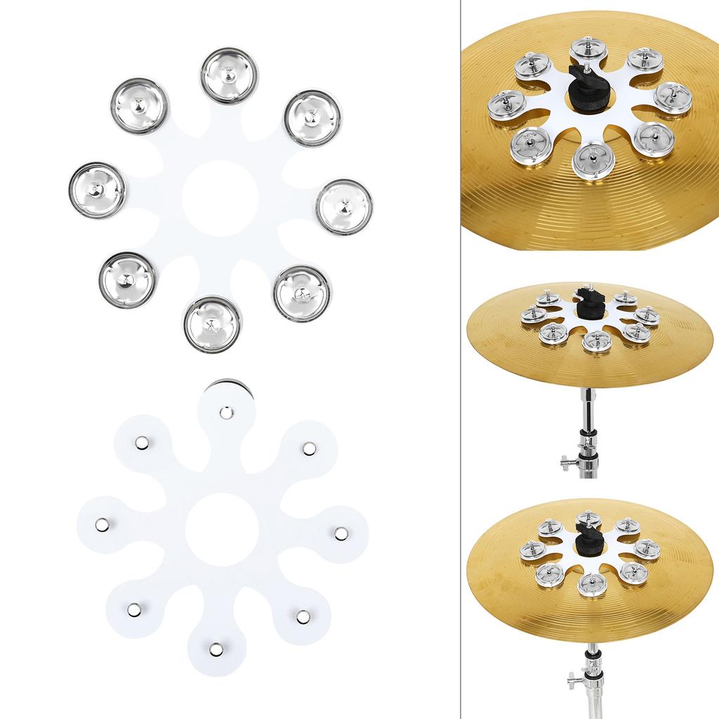 Drum Part Set Cymbal Bells Metal Cymbal Rings Drum Cymbal Rings Drum Cymbal Bells Metal Texture for Music Enthusiasts