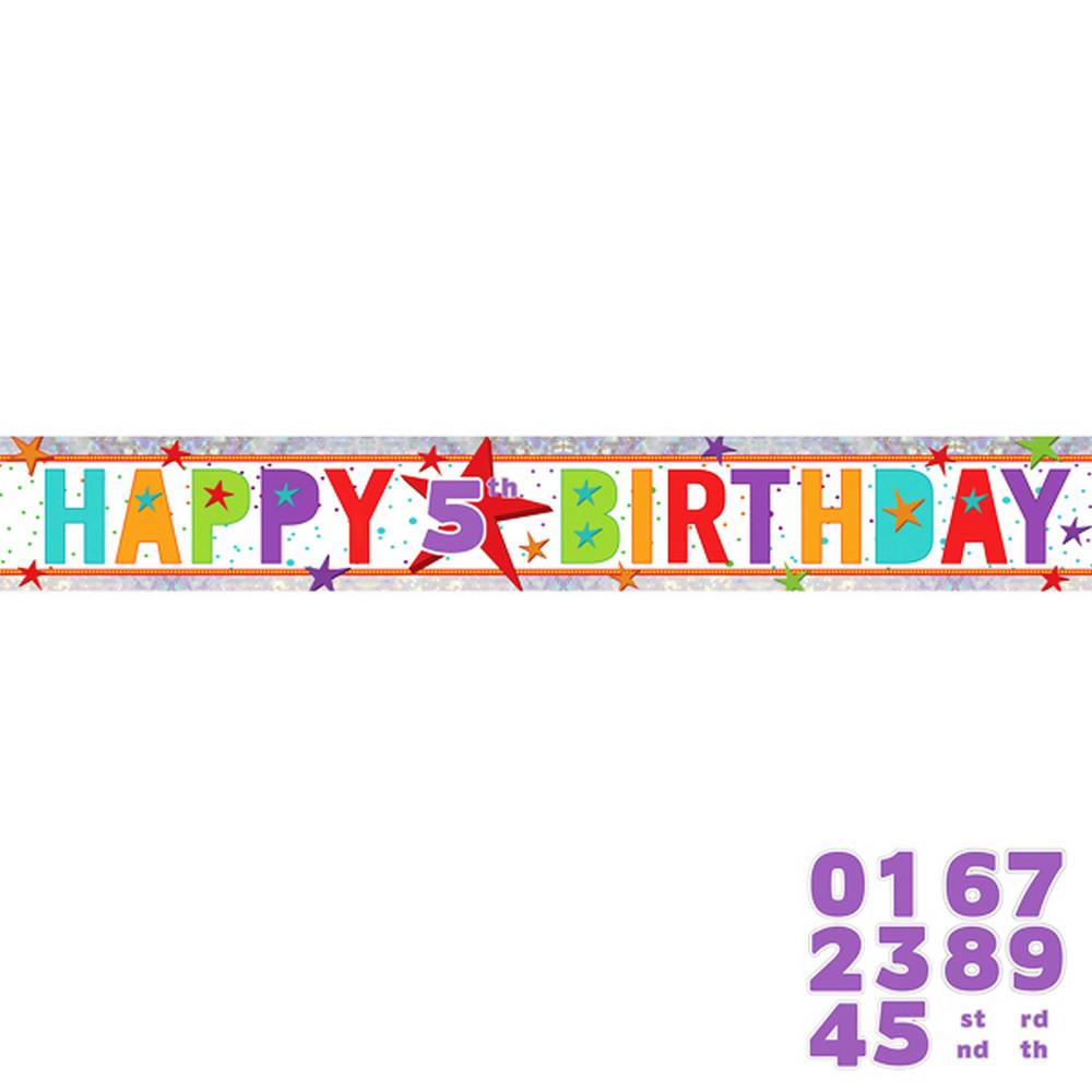 Amscan Banderolă din folie holografică