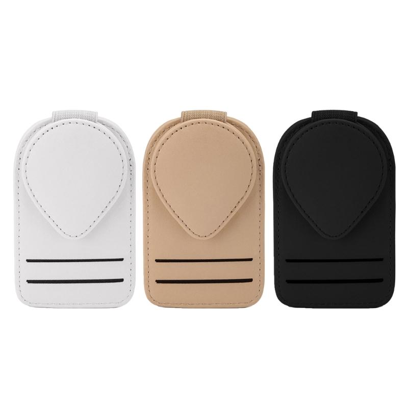 Universal Car Visors Clip Not Slip PU Leather Design Soft Padding Secure Storage Driver Accessory Upgrades For Eyewear