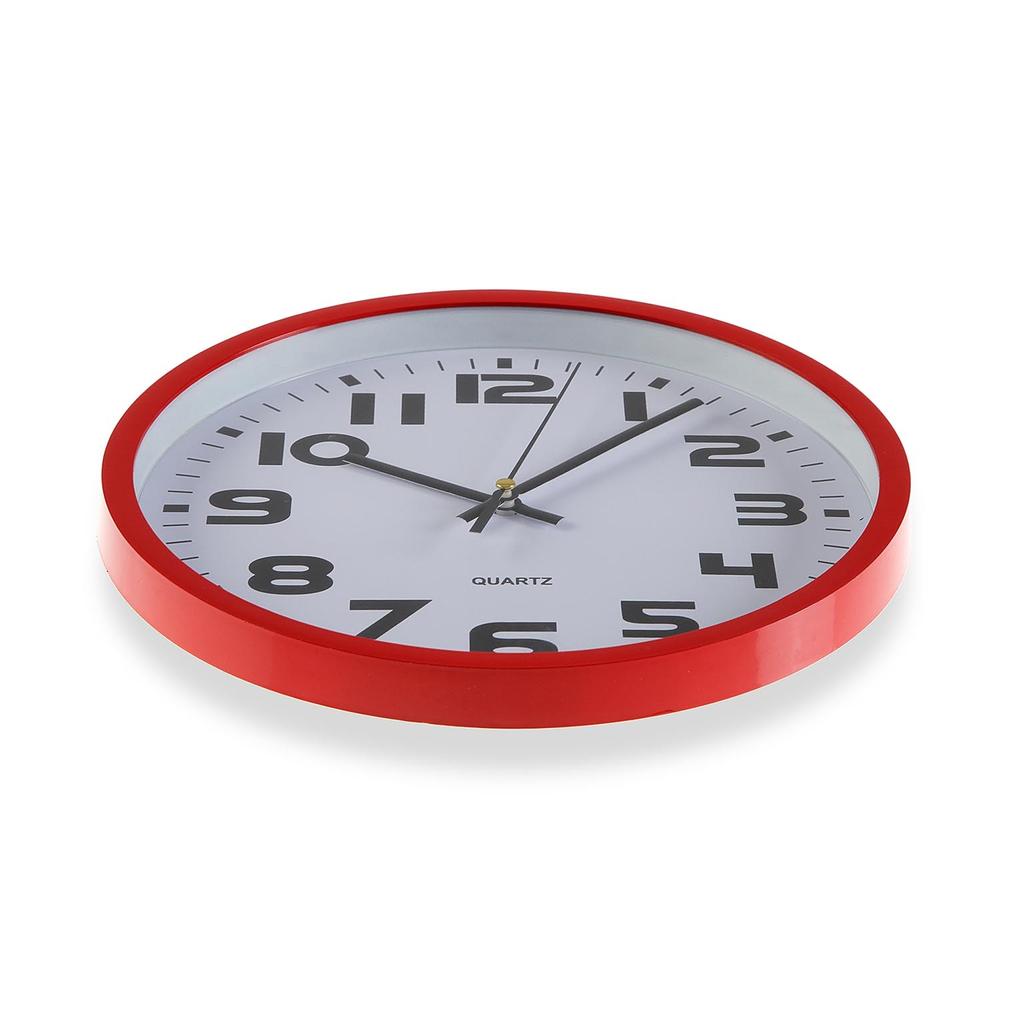 Rote Küchenuhr 25 cm