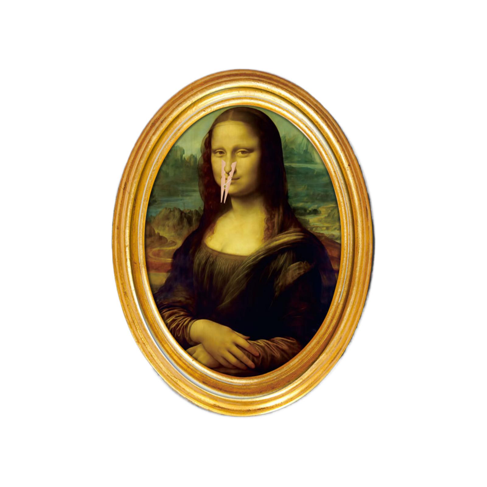 

Decorative Wooden Fridge Magnet with Oval Frame Design Classic Artwork Replica Suitable for Home Kitchen Office Use