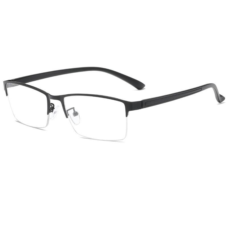Semi-Rimless Steampunk Shortsighted Prescription Glasses Women Men Anti Blue Rays Computer Myopia Spectacles 0 -0.5 -0.75 To -6