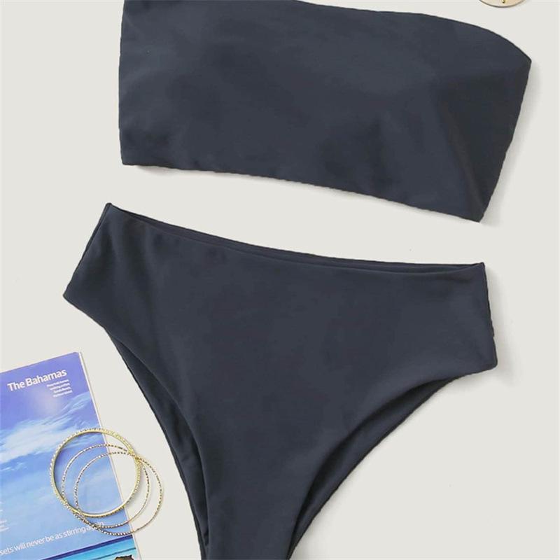 Summer Backless Tight Bikini Split Swimsuit for Women - European & American Style Nylon Swimwear