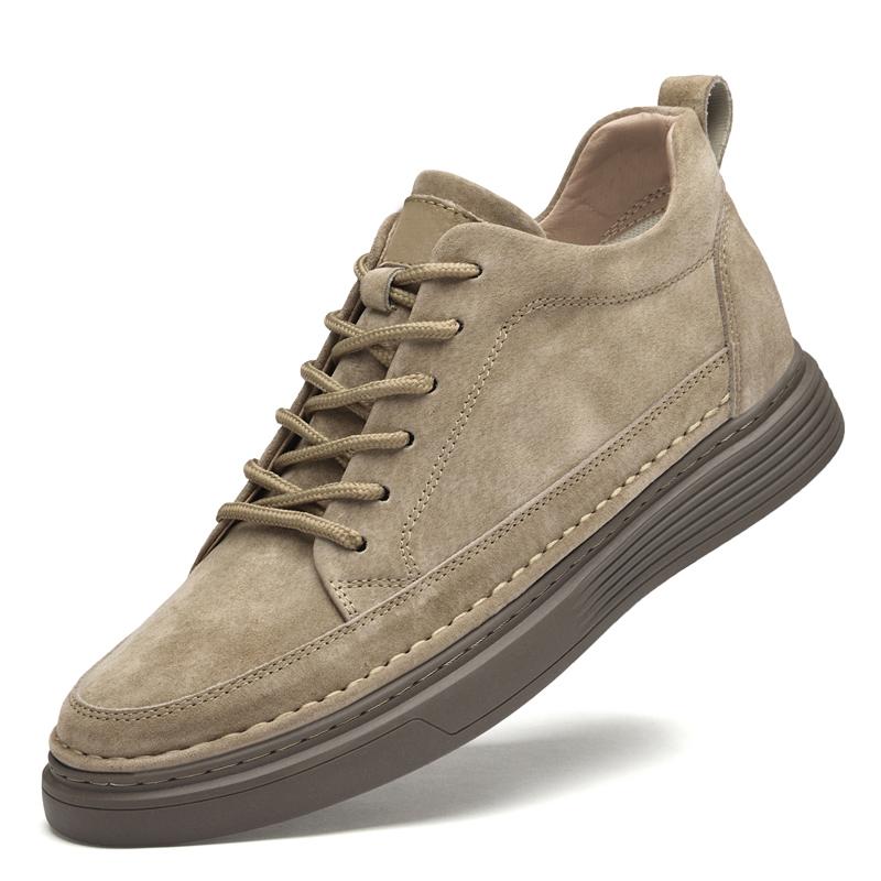 

Роскошные уличные ботинки на щиколотку, брендовая спортивная обувь, шнуровка, мягкая подошва, удобные дорожные походные ботинки средней высоты в стиле ретро 37