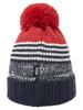 Boy's Hat, Red-Blue With Pom-Pom Döll