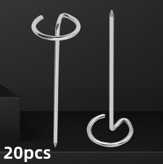

Шпажки из нержавеющей стали для аэрофритюрницы и духовки, пищевые утолщенные палочки для мяса и кебаба, вертикальные шампуры для жарки барбекю, игла 20-pcs