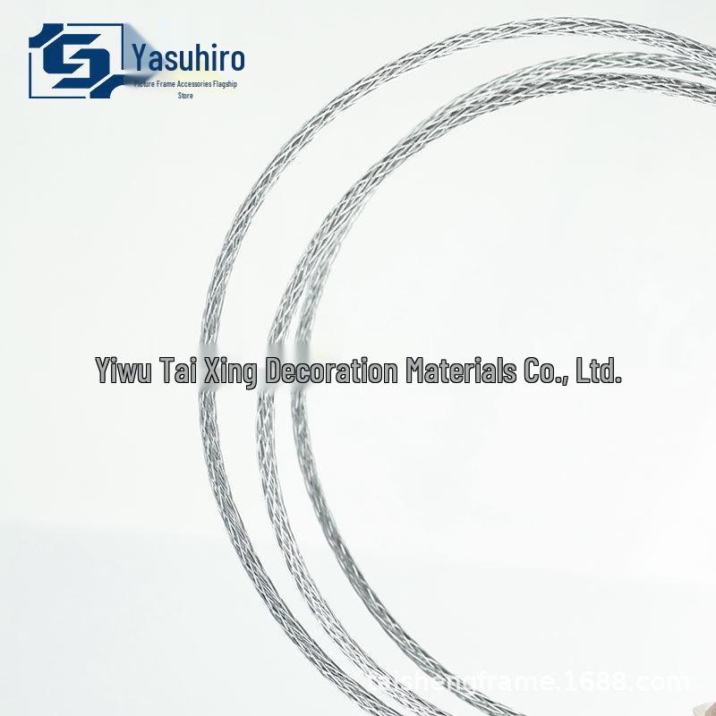 Steel Wire Rope Picture Hanging Kit - Stainless Steel Frame Accessories for Large Photo Frames