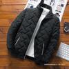 Mens Fashion Stand Collar Short Thickened Cotton Padded Casual Winter Jacket