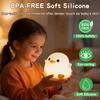 Duck Night Light Cute DoDo Duck Lamp Squishy Silicone Dimmable Bedside Light for Baby Kids Nursery Rechargeable Touch Nightlight