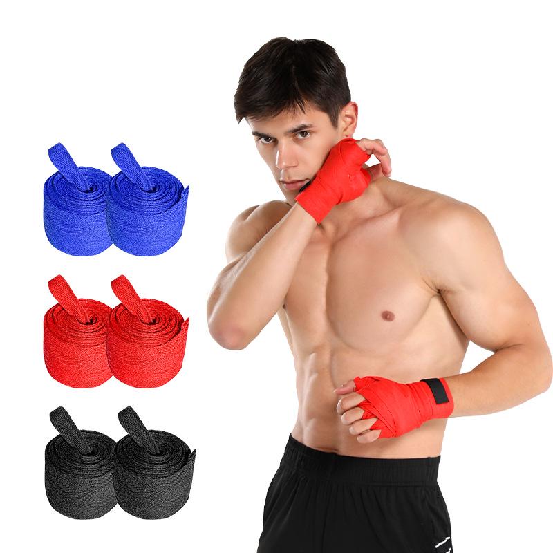 Top-Selling Sweat-Absorbing Sanda Hand Wraps: Elastic Protective Boxing Bandages and Wrist Wraps
