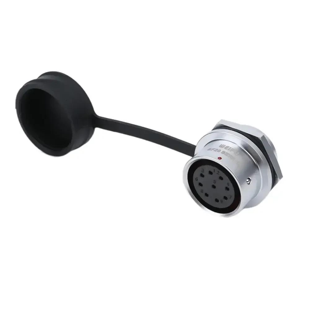 WEIPU SF20 SF2010/P SF2012/S Waterproof 2 3 4 5 6 7 8 9 12 15 Pin Industrial Power Aviation Connector M20 Rear Nut Seat IP67