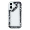 For iPhone 16 Case Glitter Epoxy Soft TPU Clear Back Cover