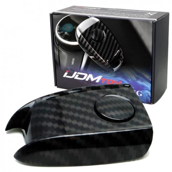 

Gloss Black Carbon Pattern KeyFob Back Panel Cover For Alfa Romeo Giulia Stelvio