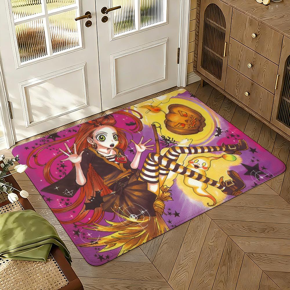 Sugar Sugar Rune Floor Mat Soft Thickened Absorbent Non-Slip Bedroom Living Room Door Mat Home Decor Flannel Rugs