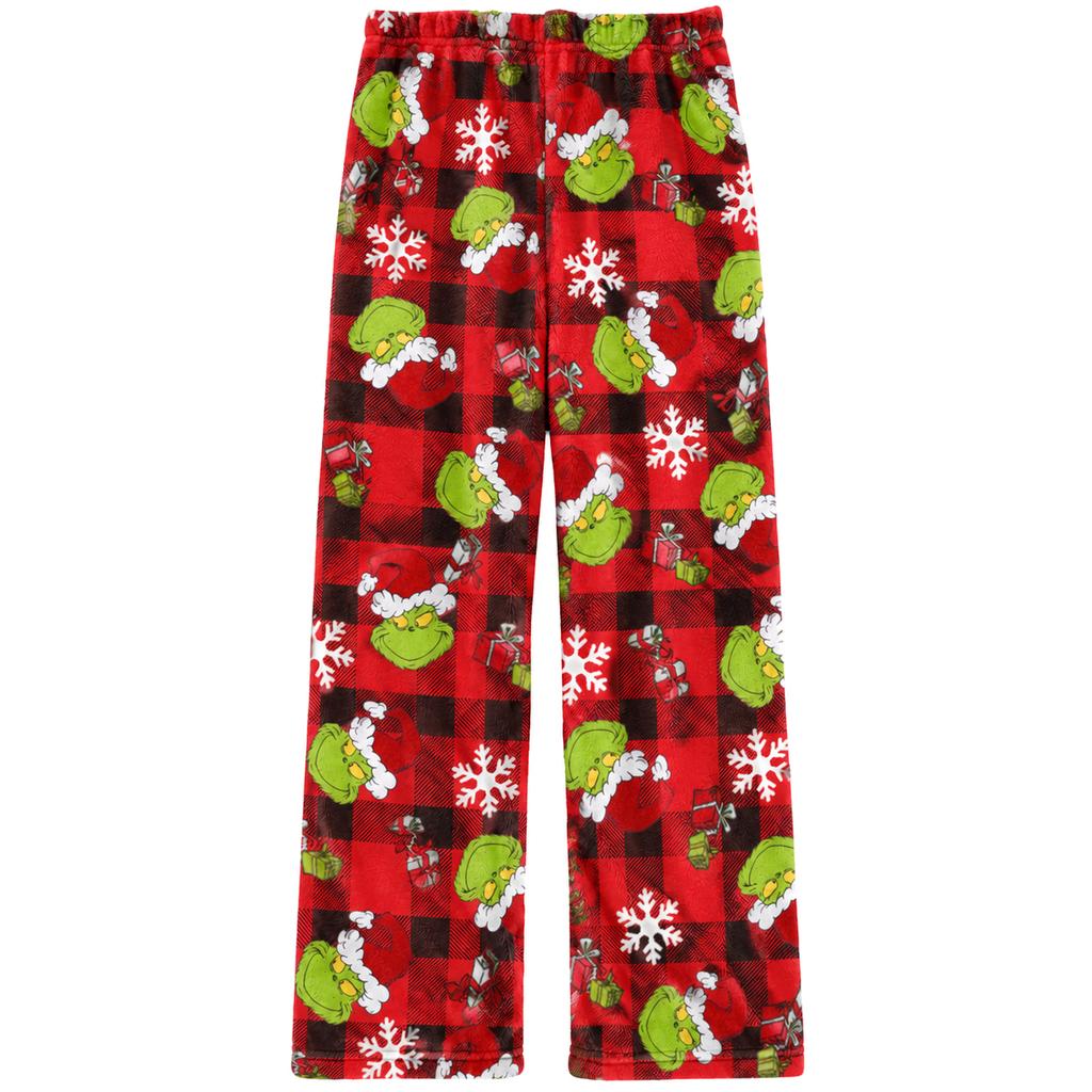 Women's Halloween Straight Leg Flannel Pants for Fall and Winter