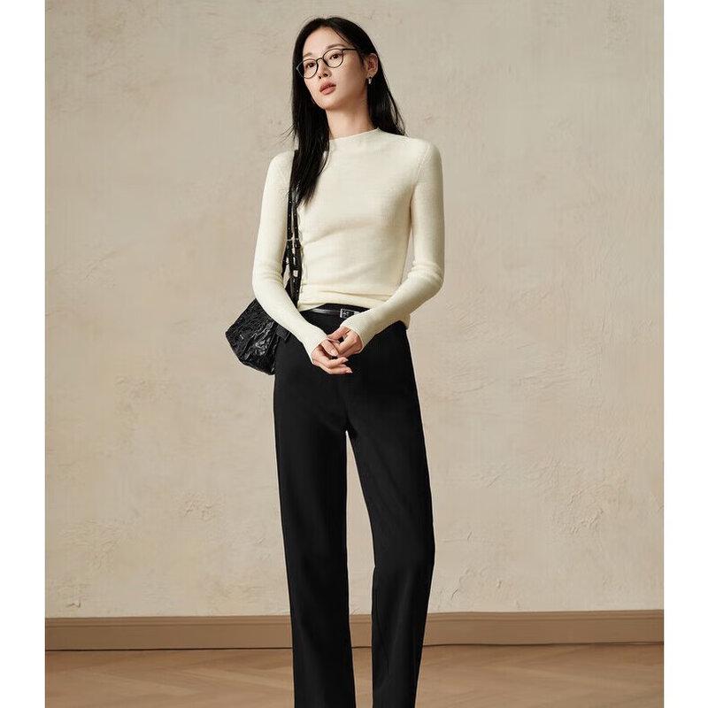 

Женский свитер с воротником-стойкой Jiuzi Annacool из 100% стираемой шерсти L