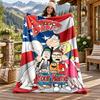 Family Guy Custom Name Flannel Blanket Personalized Soft Warm Plush Throw Blanket Customized Gift for Family Friends