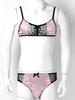 Men's Lingerie Sets Satin Spaghetti Straps Bra with Briefs Underwear Nightwear