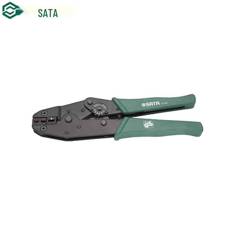 SATA 91105 Powerful Insulated Terminal Crimping Pliers 9-inch