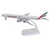 Toy Planes 1/400 Scale 20cm Aircraft B777 Emirates Airways W Landing Gears Metal Replica Model Airplanes Children Toy Simulation