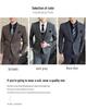 Pánský jarní ležérní oblek třídílný slim fit v korejském stylu