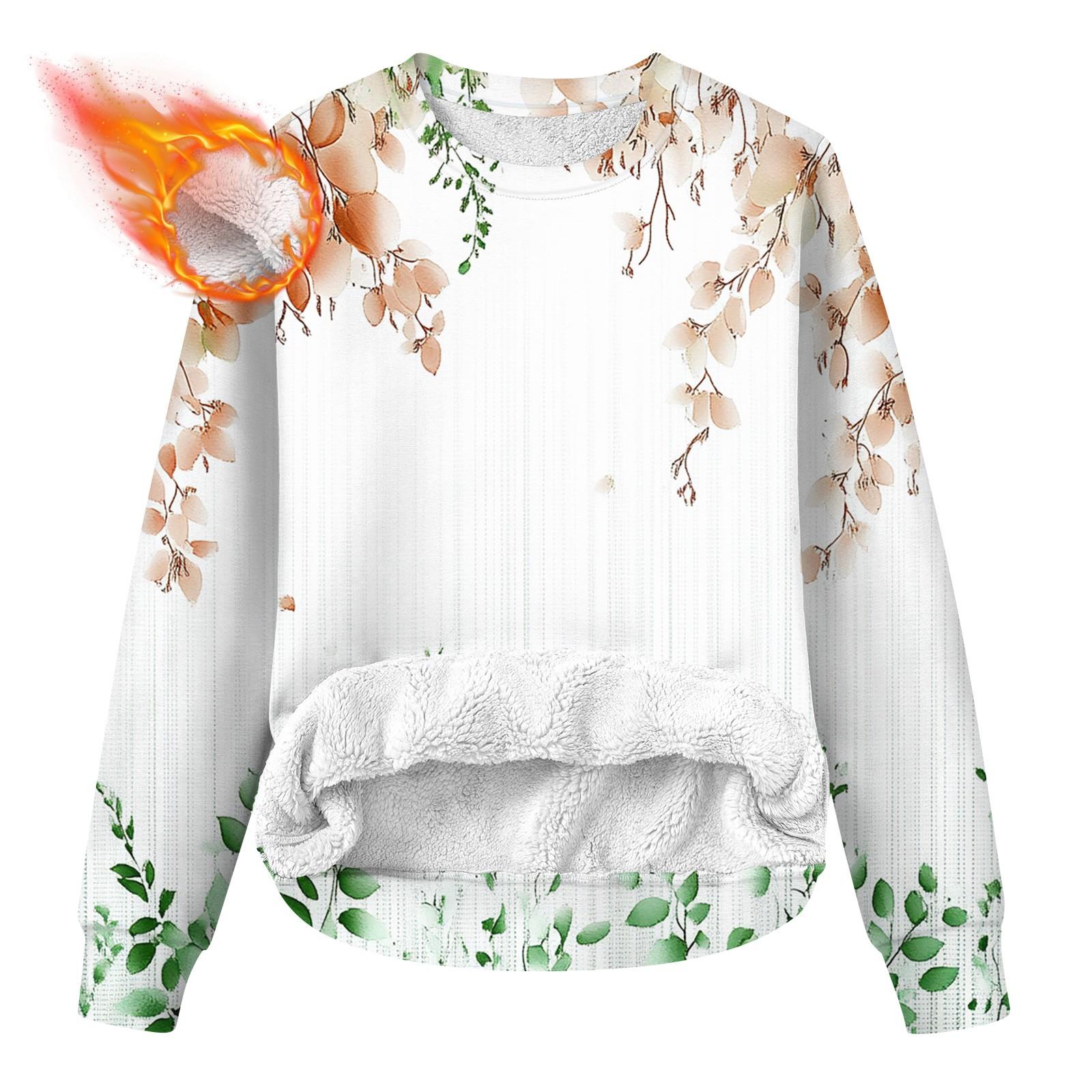 

Женская повседневная модная толстовка с круглым вырезом и принтом из бархата L белый