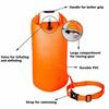 Outdoor Safety Swimming Buoy Multifunction Swim Float Bag with Waist Belt Waterproof PVC Lifebelt Storage Bag for Water Sports