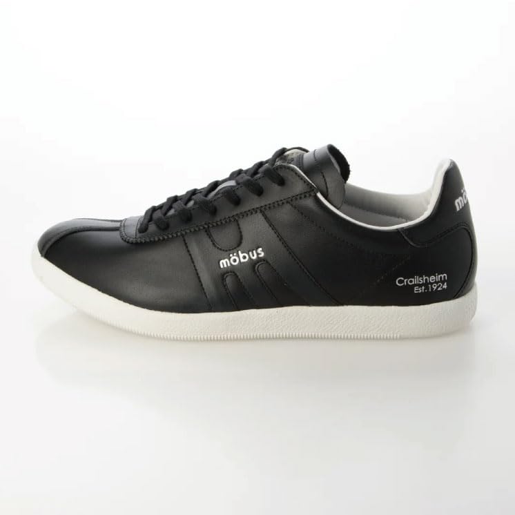 Mobus Men's Genuine Leather Casual Walking Shoes with Built-in Functional Insole, Current Model BERLIN NL (Berlin Nappa Leather) (Black/Black, Japanes