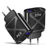 5V/9V/12V USB Travel Charger with US/EU/UK Specs, PD25W & QC3.0 Fast Charging