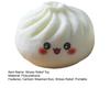 Cartoon Steamed Bun Squeeze Toy Simulated Dumpling Sensory Pinch Fidget Toy Stress Relief Relaxation Decompression Tool