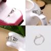Glamour Steel Gift Engagement Ring With Bright Stone Silver Plated Fashion Jewelry