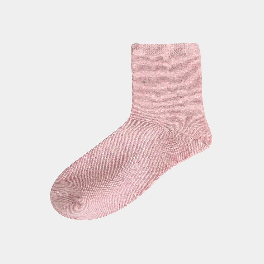 Mango Color Plain Middle Socks HPAO5DA54W