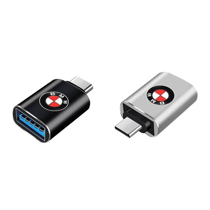 WMV2 New USB 3.0 Type-C Car Data Adapter Type C 10A OTG USB C Male To USB For BMW E46 E39 E90 E36 F30 F10 E34 E30 F20 E92 M3 M4 X5 X6