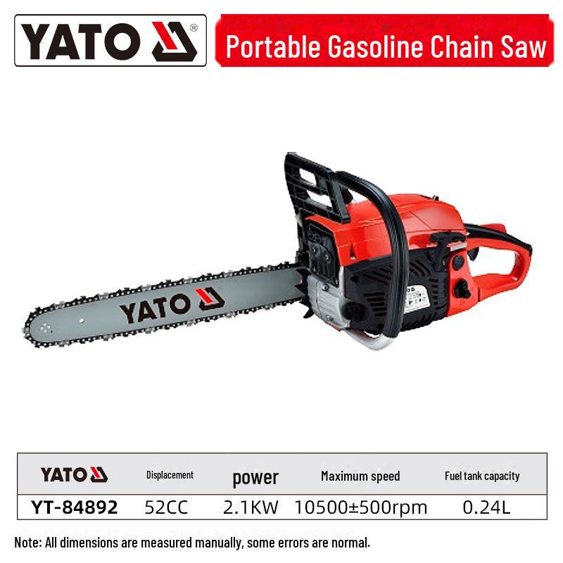 

Портативная бензиновая цепная пила YATO для валки деревьев и леса