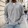 Men's V-Neck Knit Wool Sweater, Color Look Pullover for Fall Casual Wear