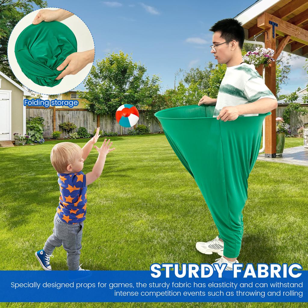 Milk Fiber Fabric Pant Yard Game Set Good Elasticity Freaky Party Game Pant Parent Child Interaction for Outdoor Party Adult