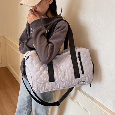 Women's Sports and Leisure Large-capacity Going Out Portable Travel Bag Dry and Wet Separation Fitness Bag Can Be Set, Tie Rod Belt Shoe Compartment