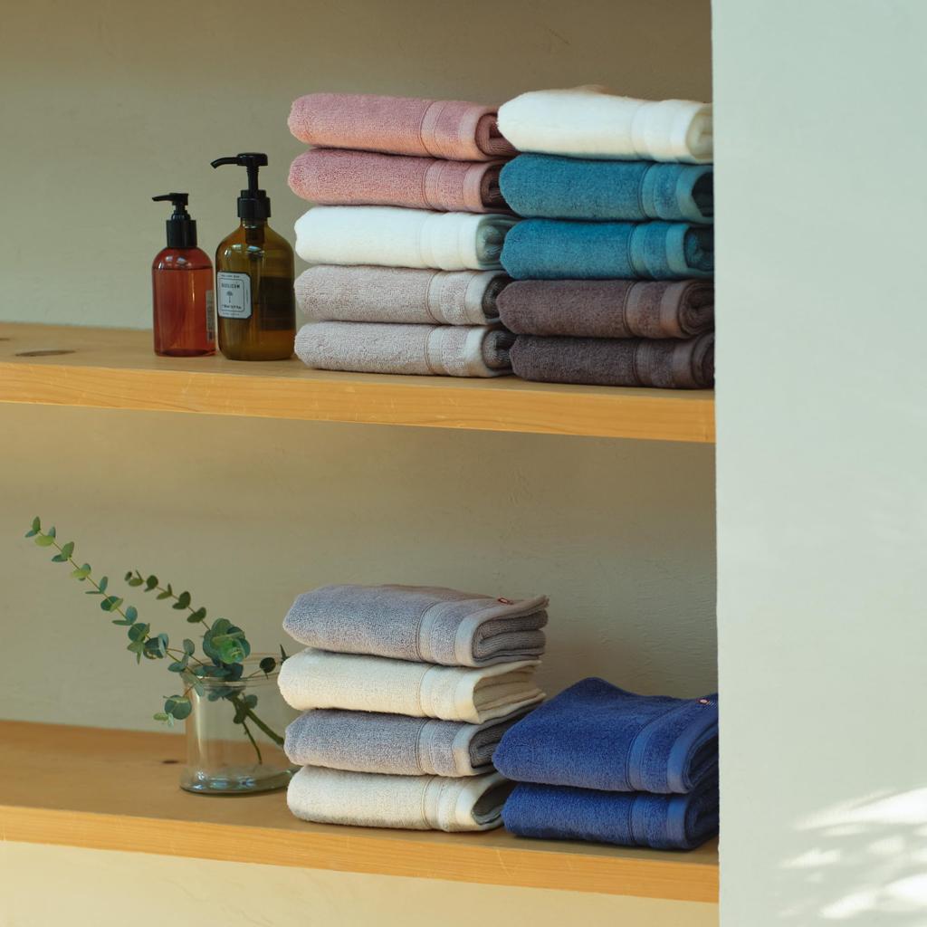 Nishikawa Imabari Smart Bath Towel 34X120cm Washable Cotton Slim Bath Like a Water Drop Thief A friend to your skin Soft and fluffy Made with Paffil