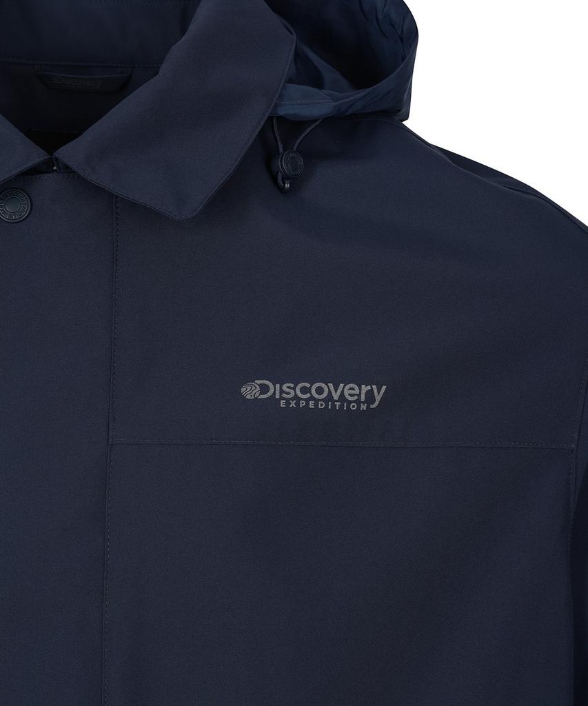 Discovery Expedition Men'S Vertex 3L Detachable Hooded Collared Work Jacket (D/Navy)