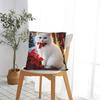 Christmas Cats  Adorable Kittens in Festive Pillowcases  Cute Funny Pillow Case For Sofa Bedroom Home Decor Comfy Pillow Cover