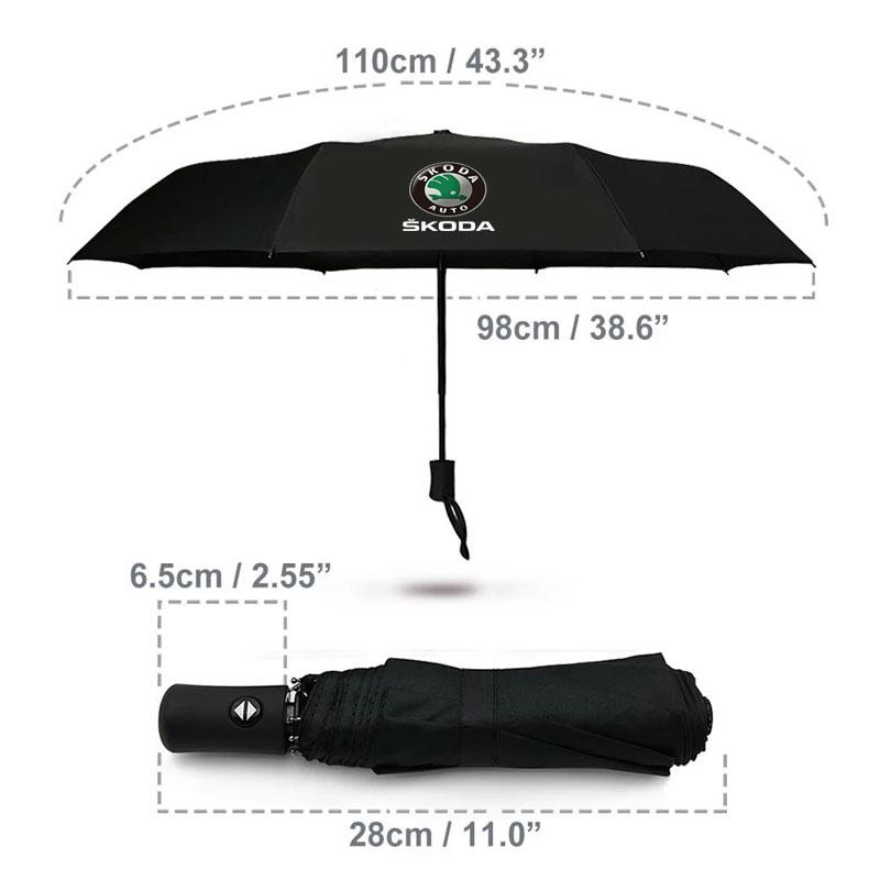Samochodowy W pełni Automatyczny Parasol Gruby Odporny na UV Parasol Dla Skoda octavia 3 2 superb 3 kodiaq Fabia Kamiq Karoq Akcesoria Samochodowe