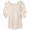 Women's Off-Shoulder Ruffled Chiffon Blouse