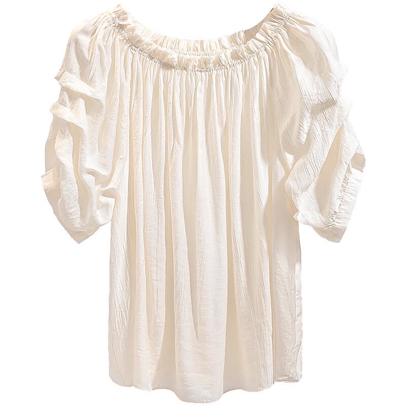 Women's Off-Shoulder Ruffled Chiffon Blouse