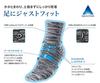 Phiten Aqua Titanium Socks Earth Model Grey Semi-Long 25-27cm