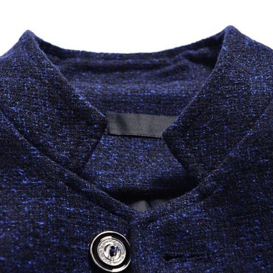 Płaszcz Stójka Bardzo miękki Poliester Marynarka Biznesowa Płaszcz na Biznes