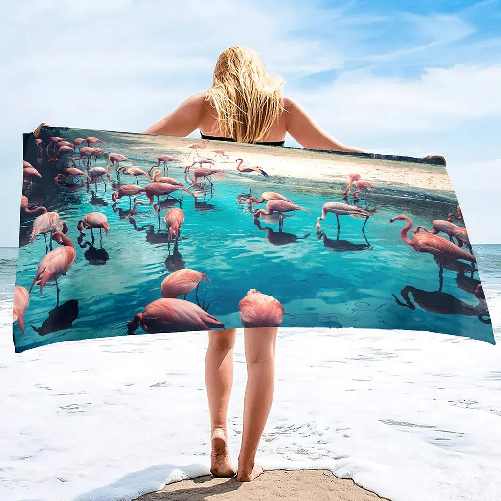Microfiber Beach Towels Oversized Beach Blanket Towel Portable Ultra Soft Super Water Absorbent Beach Throw Towel for Adults